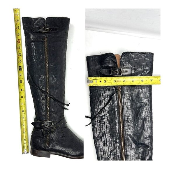 UGG Collection Nicoletta Scored Over-the-Knee Black Leather Boot size 6 1/2 - Picture 16 of 16